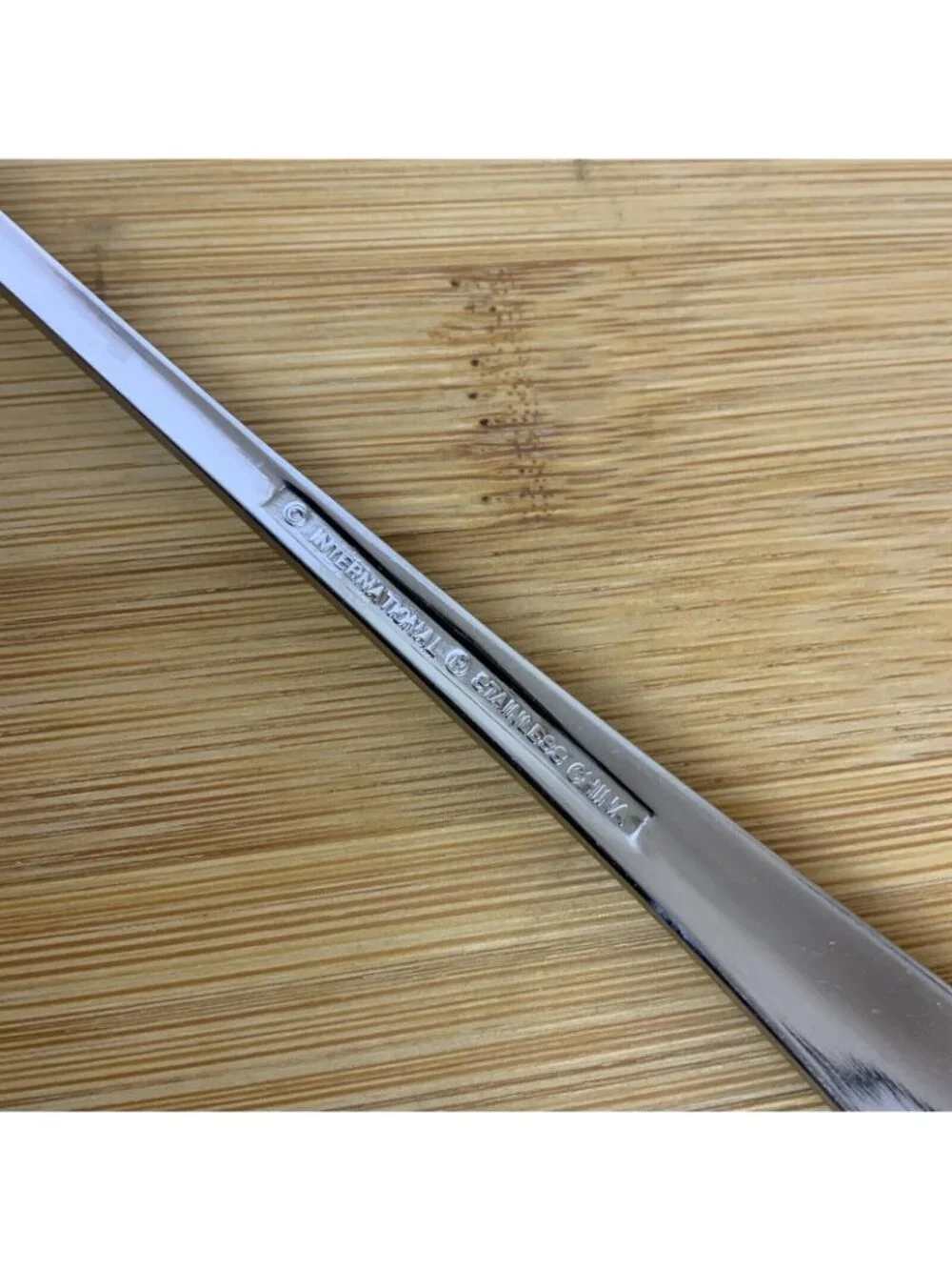 International Silver Gran Royal 4 Iced Tea Spoons Stainless Steel Flatware